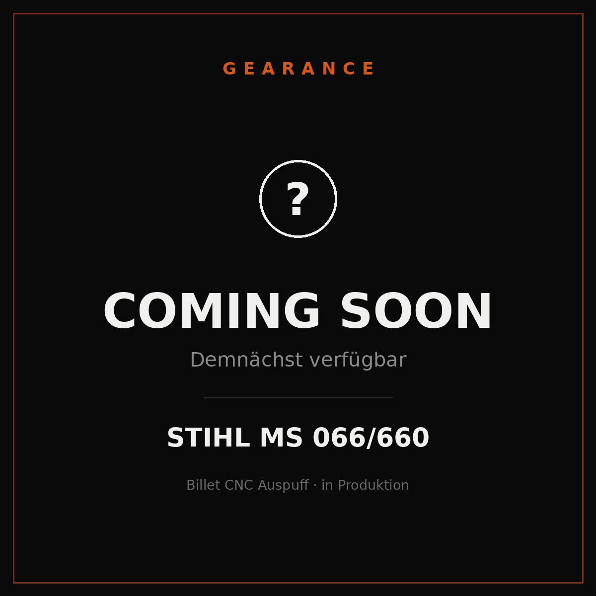 Billet CNC Auspuff – Stihl MS 066/660