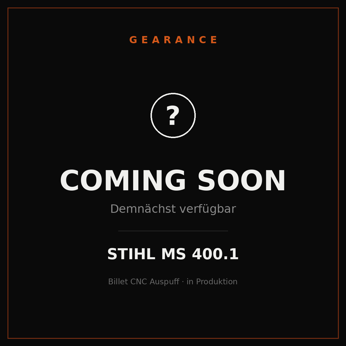 Billet CNC Auspuff – Stihl MS 400.1
