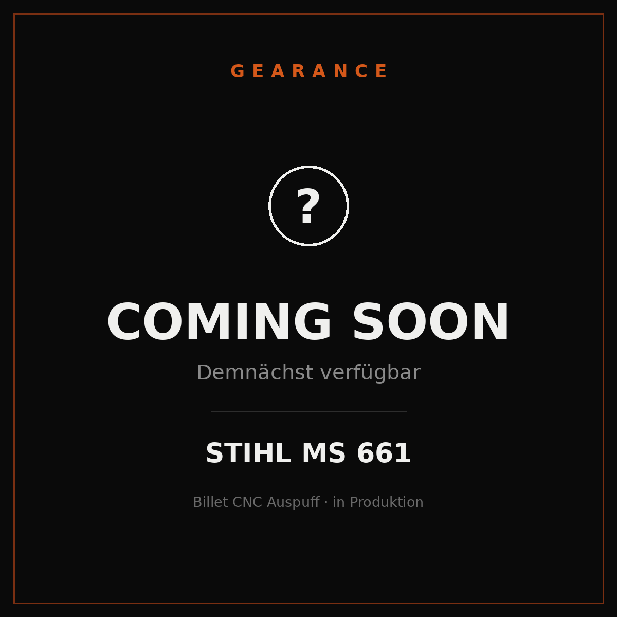 Billet CNC Auspuff – Stihl MS 661